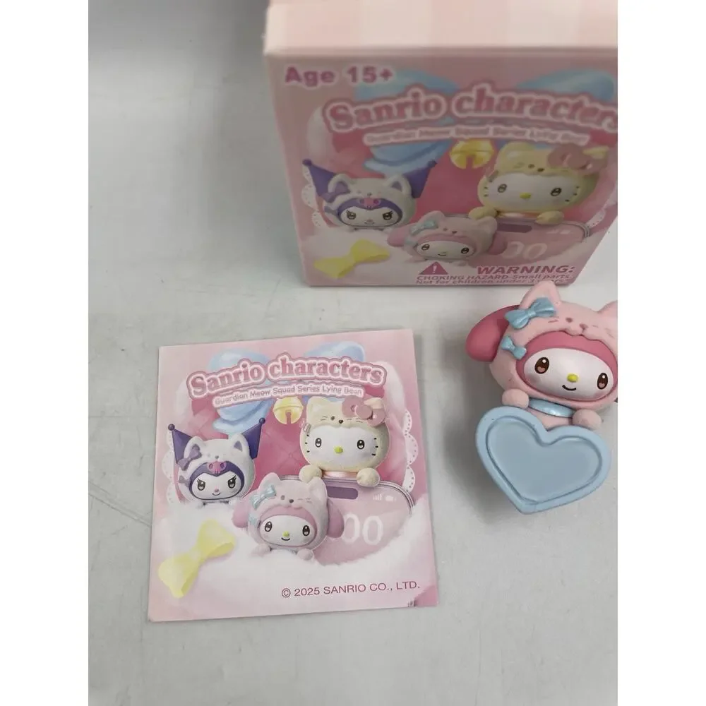 Sanrio Guardian Meow Squad Lying Bean Figure Authentic Blind Box My Melody